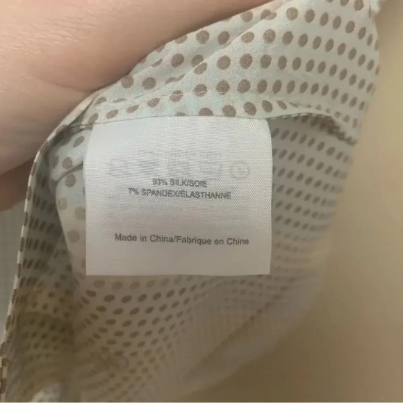 Tory Burch Sleeveless Silk Blend Blouse Size 4 - Picture 8 of 8